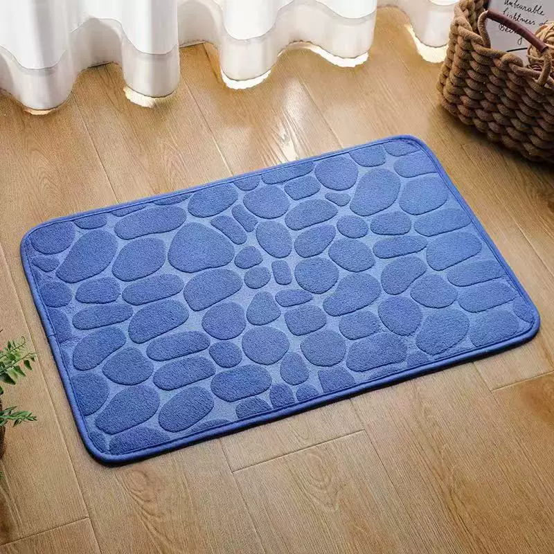Cross-border coral velvet small stone floor MATS for home bathrooms, water-absorbing and anti-slip foot MATS, dirt-resistant MATS and easy to maintain