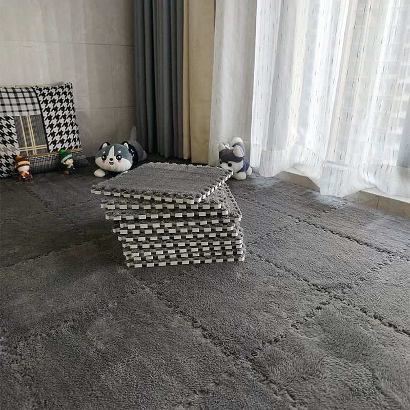 Cross-border bedroom bedside carpet, bay window mat, ins style foam mat, can be cut, disassembled, washed and spliced to cover the floor mat