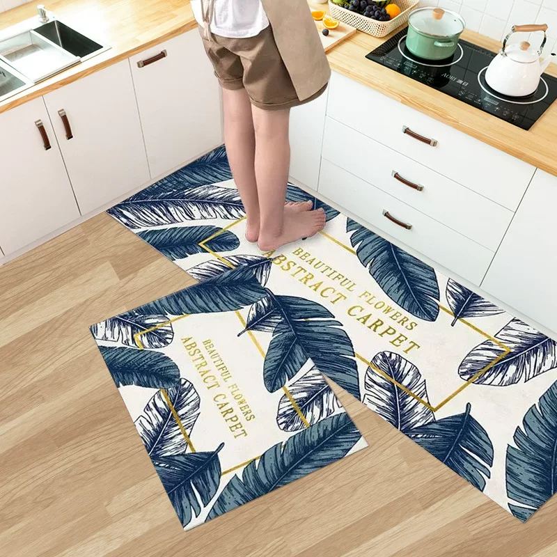 Thickened kitchen floor MATS, dirt-resistant bathroom door MATS, entrance MATS, foyer, bathroom door MATS, simple home carpet floor MATS