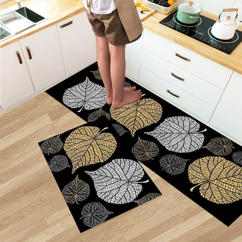 Thickened kitchen floor MATS, dirt-resistant bathroom door MATS, entrance MATS, foyer, bathroom door MATS, simple home carpet floor MATS