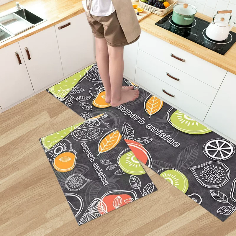 Thickened kitchen floor MATS, dirt-resistant bathroom door MATS, entrance MATS, foyer, bathroom door MATS, simple home carpet floor MATS