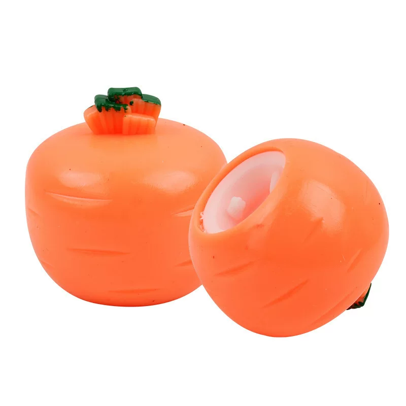 Stress-relieving Radish Rabbit Giant Pinching Fun Squeeze Soft Cup Stretchable stress-relieving toy pocket Little White Rabbit Children's small gift