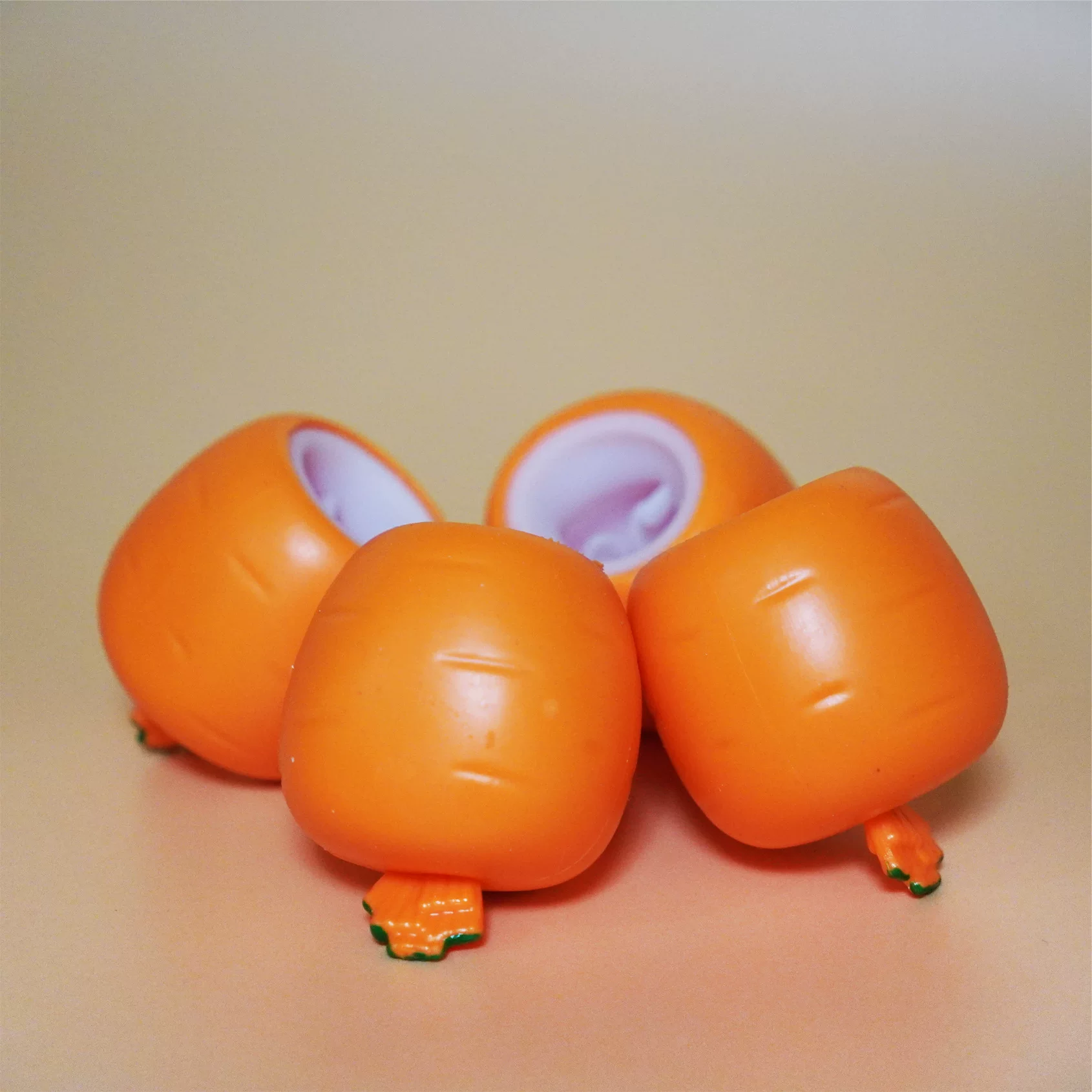 Stress-relieving Radish Rabbit Giant Pinching Fun Squeeze Soft Cup Stretchable stress-relieving toy pocket Little White Rabbit Children's small gift