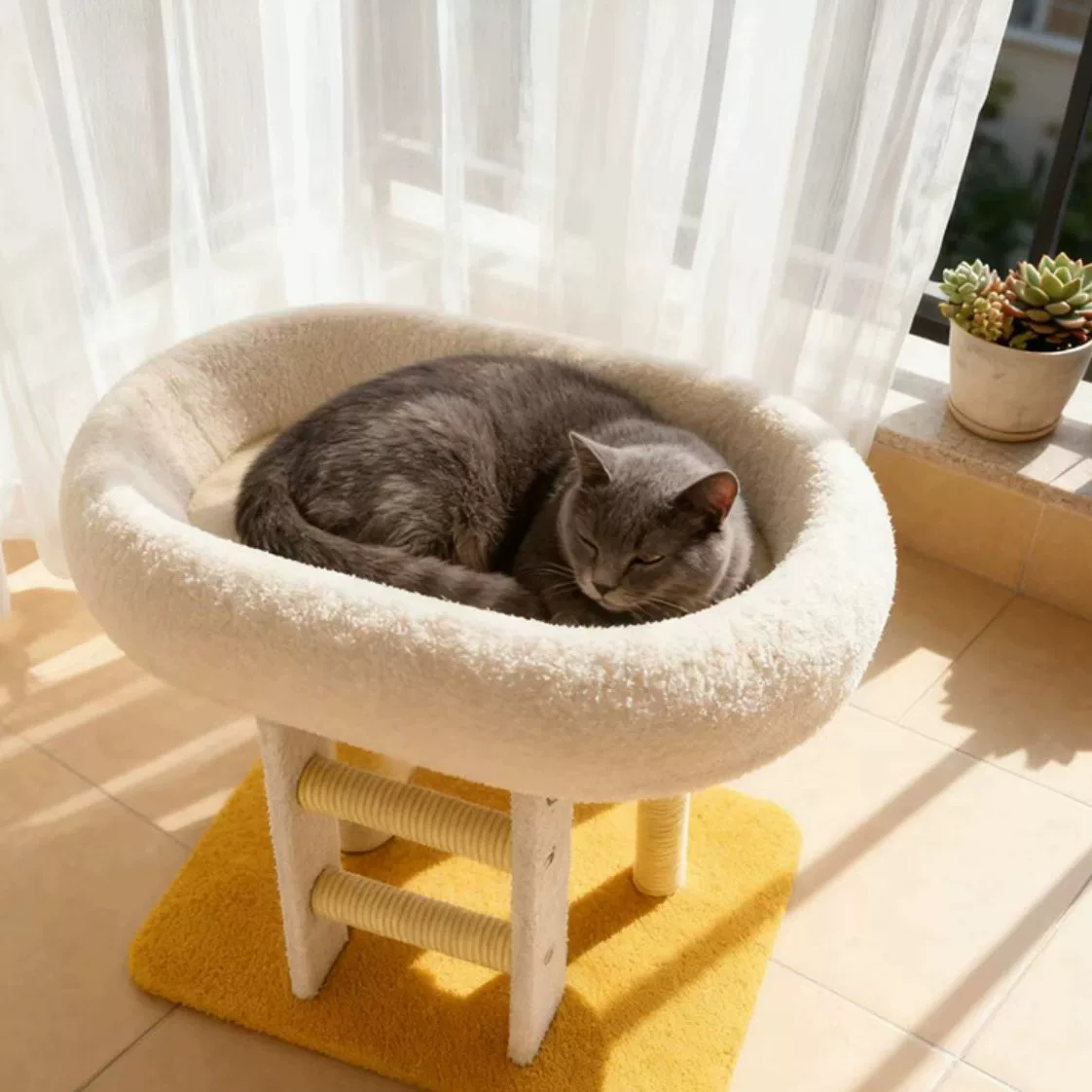 Кошки лазают в кошачьем гнезде зимой, чтобы согреть целое стеблевое гнездо, молот стеблей не отбрасывает от гигантских кошачьих когтей многофункциональную кошачью полку