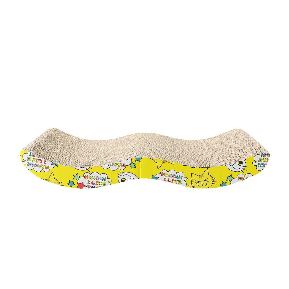 Cat scratch board and cat bed integrated all-linen corrugated paper claw grinding cat products, large corrugated cat scratch board claw grinding pet toys