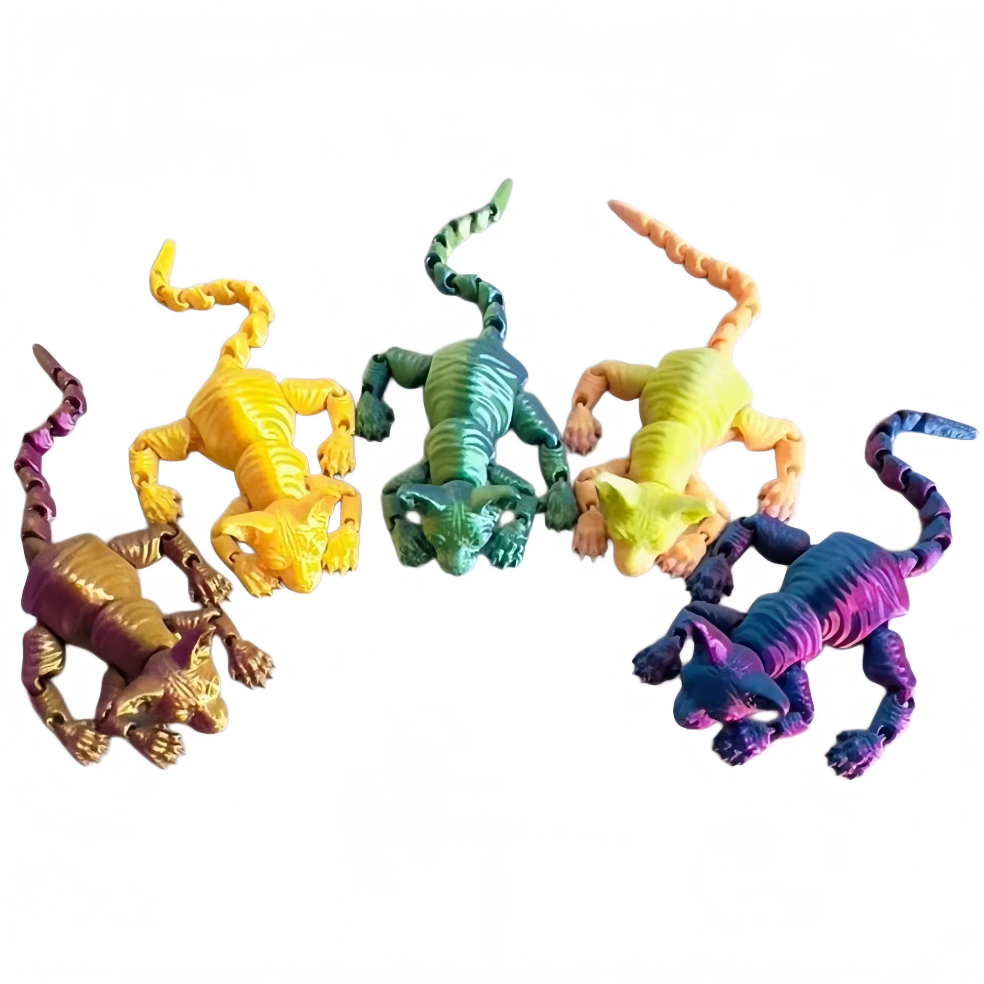 Every time there is a 3D printed family portrait series of simulation land family animal world model static decorative toy