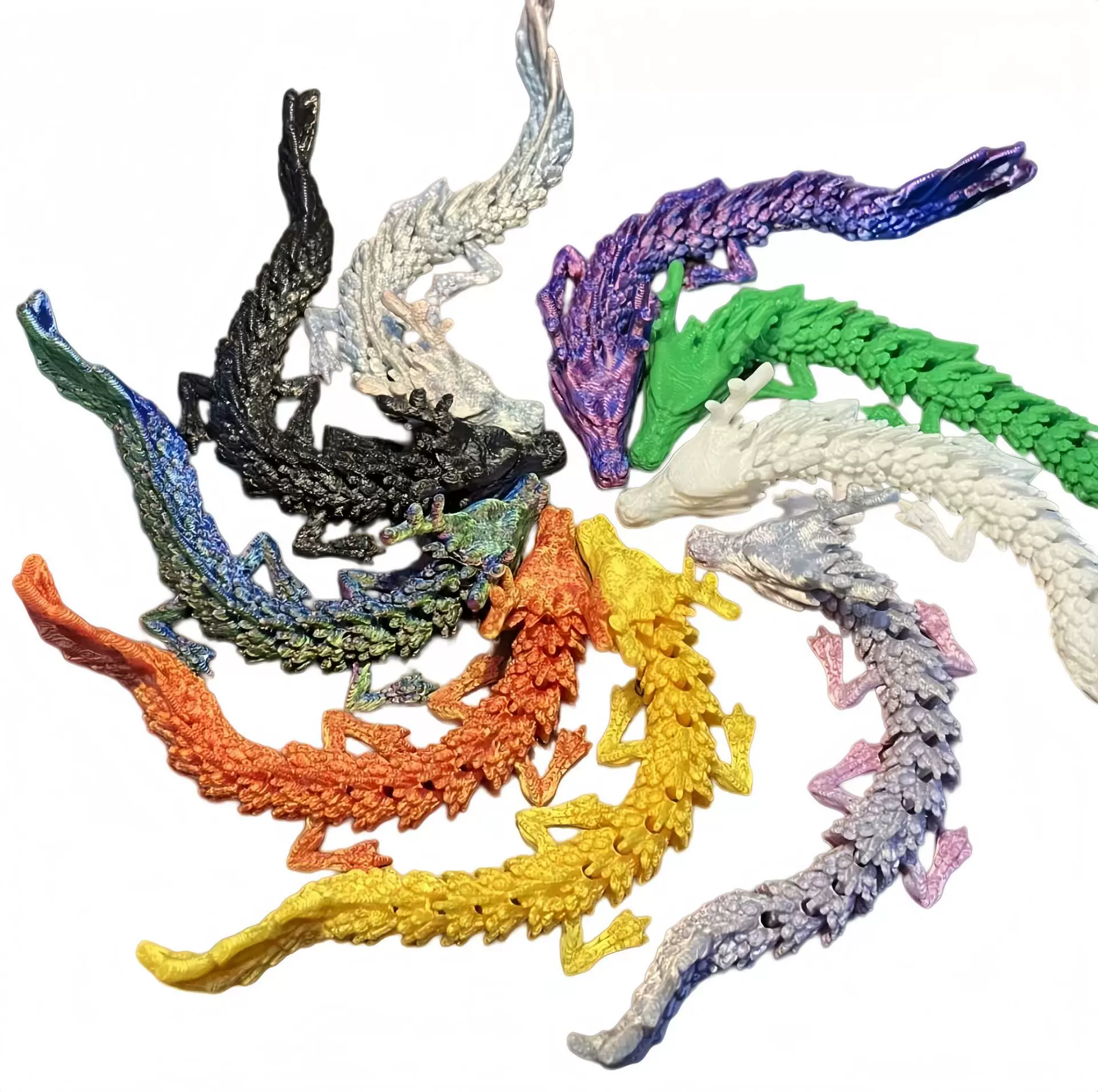 Every time there is a 3D printed family portrait series of simulation land family animal world model static decorative toy
