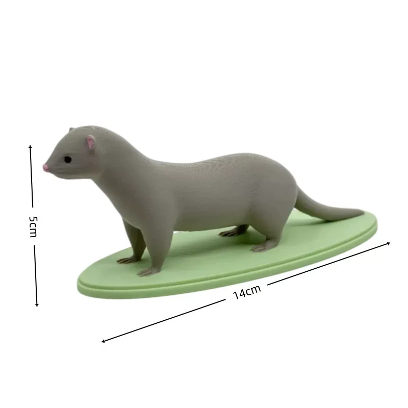 Every time there is a 3D printed family portrait series of simulation land family animal world model static decorative toy