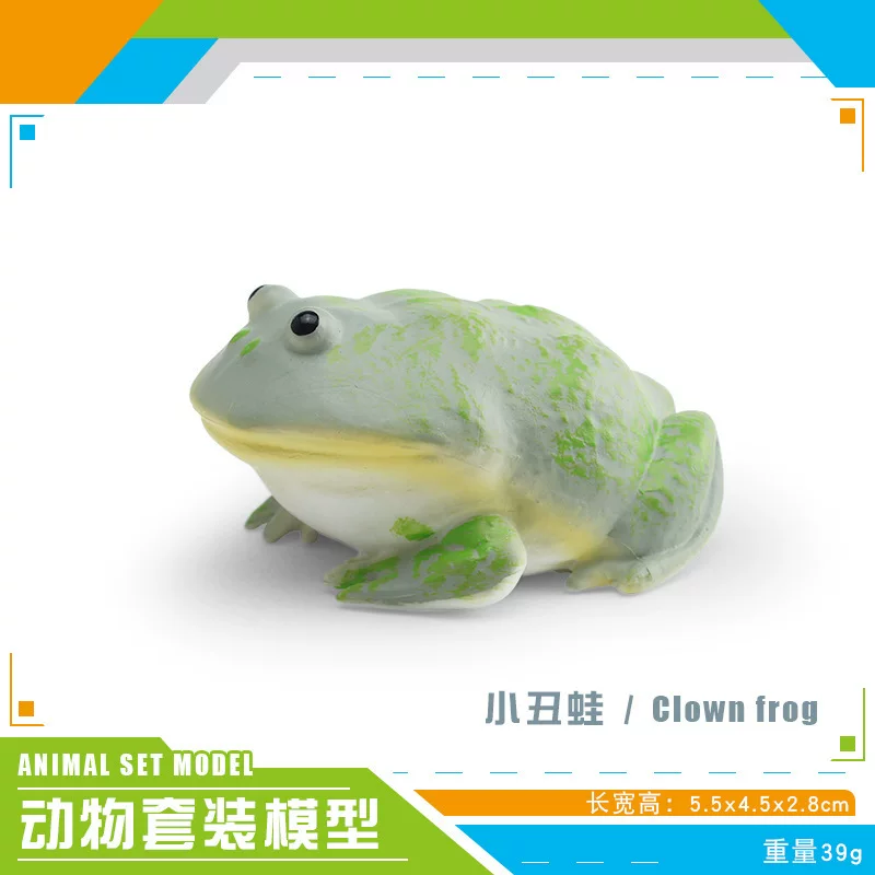 Cross-border children's simulation wildlife models: rain frogs, clown frogs, otters, seals, pufferfish, and raccoon cat decorative ornaments
