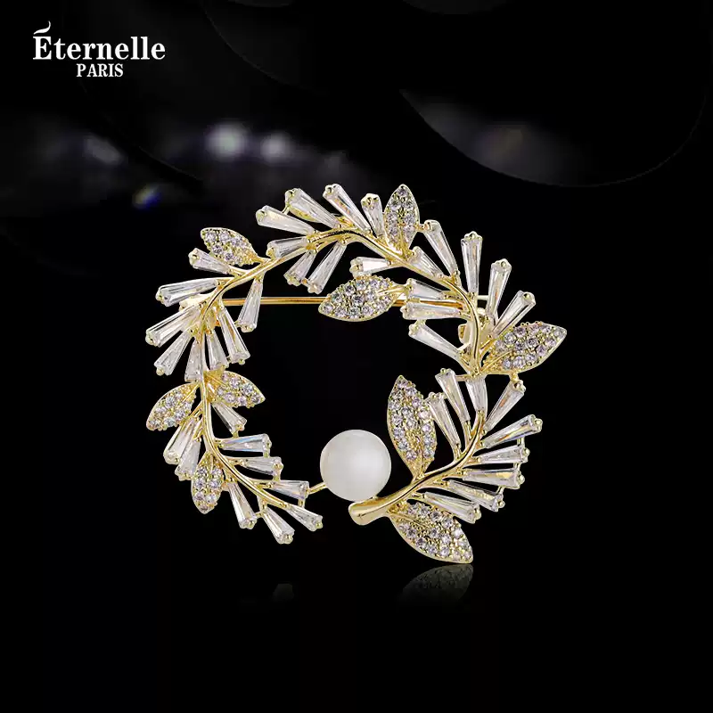 The original high-end brooch from Eternelle, France, is a versatile accessory for the 2026 new corsage suit collar